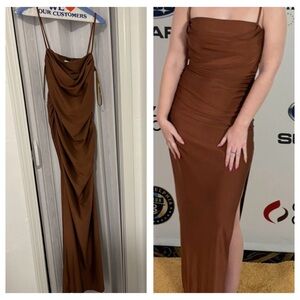 Windsor Brown Maxi Dress
